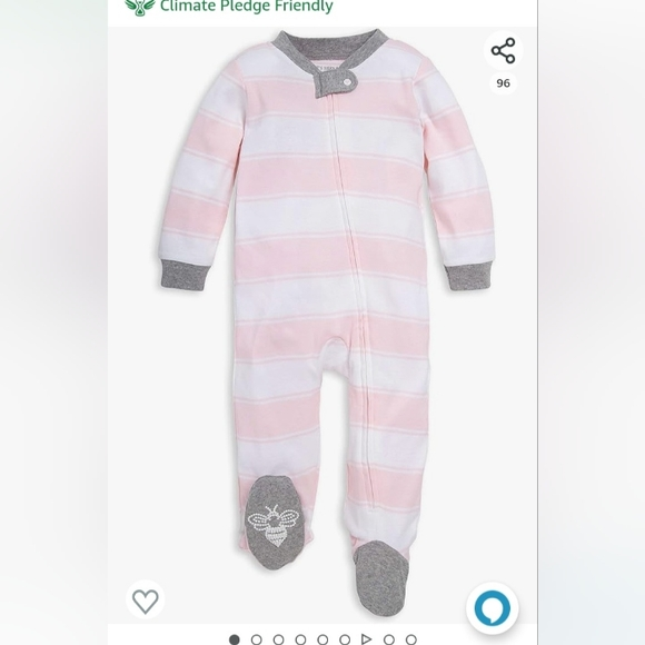 Burt's Bees Other - Burts Bees Baby Girl‎ Bundle, Zip up Sleeper swaddle, booties NEW NWT